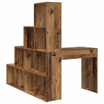 vidaXL Bureau d'angle Bois ancien 101.5 x 149.5 x 149.5 cm