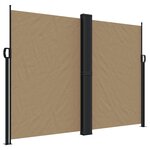 vidaXL Auvent latéral rétractable taupe 180x1200 cm