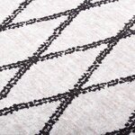 vidaXL Tapis lavable antidérapant 120x180 cm noir et blanc