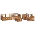 vidaXL Ensembles de canapés 8 pc Naturel Bois d'Acacia Massif