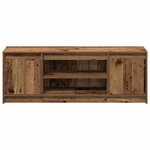 vidaXL Meuble TV Marron 139 5 x 34 x 50 cm Bois d'ingénierie