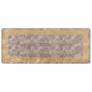 vidaXL Coureur de Tapis MARSA Gris 80 x 200 cm Polyester et PVC