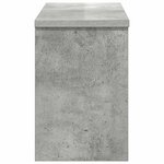 vidaXL Porte-manteau mural avec étagère Gris béton 50 x 20 x 30 cm