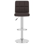 vidaXL Tabouret de bar Marron Similicuir
