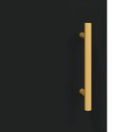 vidaXL Armoires murales 2 Pièces noir bois d'ingénierie