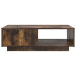 vidaXL Table basse Chêne fumé 95 x 55 x 31 cm Bois d'ingénierie