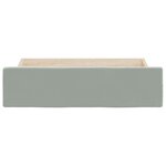 vidaXL Tiroirs de lit 2 Pièces gris clair bois d'ingénierie et velours
