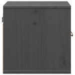 vidaXL Armoires murales 2 Pièces Gris 31 5x30x30 cm Bois de pin massif