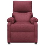 vidaXL Fauteuil inclinable Rouge bordeaux Tissu