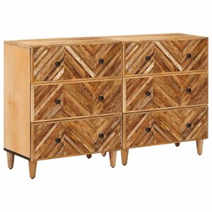 vidaXL Armoires de rangement 2 pc 60 x 33 5 x 75 cm Marron