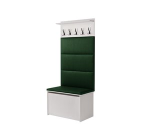 Porte-manteau Andy vert coffre et siège