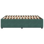 vidaXL Cadre de lit Vert foncé 140x200 cm Velours