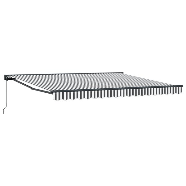 vidaXL Auvent Rétractable Anthracite et blanc 400x300 cm