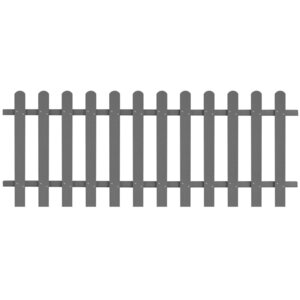 vidaXL Clôture à piquets WPC 200x80 cm