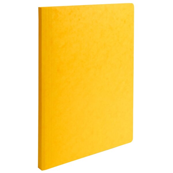 Chemise A Dos Rainé Carte Lustrée 400gm2 - 24x32cm - Jaune - X 50 - Exacompta