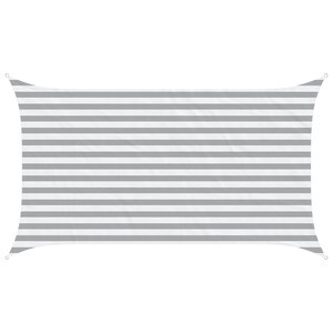 vidaXL Voile d'ombre Gris clair et blanc 2 x 3 5 m