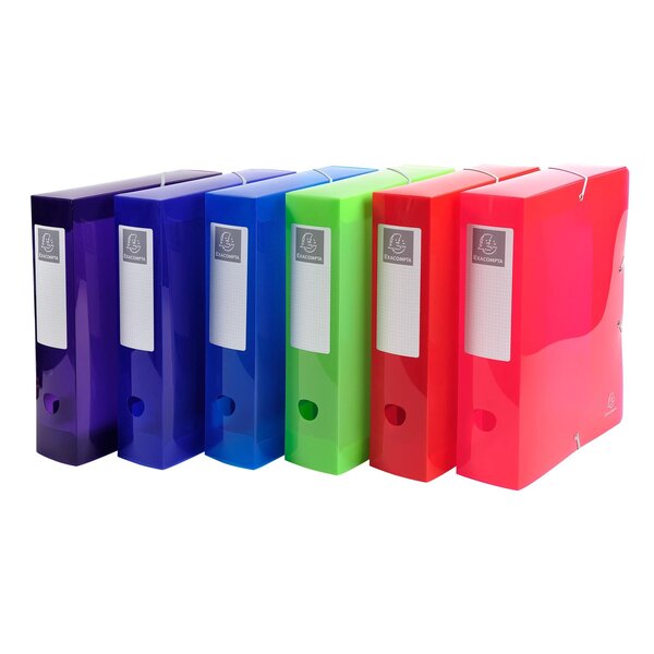 Boite De Classement En Polyproppylène Dos 80mm Iderama Pp - A4 - Couleurs Assorties - Exacompta
