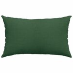 vidaXL Coussins de canapé 2 Pièces Vert foncé 50 x 30 cm