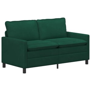 vidaXL Canapé Vert foncé 156 x 81 x 87 5 cm Velours