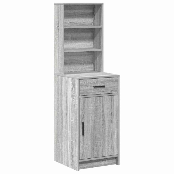 vidaXL Haut Armoire Sonoma gris 40 x 40 5 x 135 cm Bois d'ingénierie
