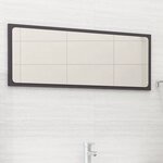 vidaXL Miroir de salle de bain Gris 90x1 5x37 cm Aggloméré