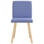 vidaXL Chaises à manger lot de 2 bleu jean tissu