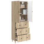 vidaXL Ensemble de Meubles 2 Pièces 66 x 34 5 x 90 cm Bois d'ingénierie