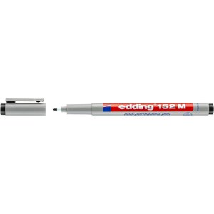 Feutre Non Permanent 152M Noir Pointe Moyenne 1 mm x 10 EDDING