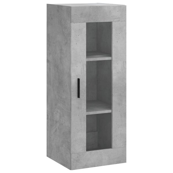 vidaXL Armoire murale gris béton 34 5x34x90 cm