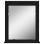 vidaXL Ensemble de mobilier de salle de bain avec stockage 3 Pièces Noir