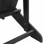 vidaXL Chaise Adirondack noire  74 x 82 x 91 cm  HDPE