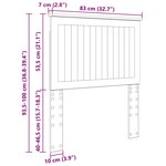 vidaXL Tête de lit Chêne Sonoma 80 cm Bois d'ingénierie