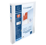Classeur Pp Personnalisable Kreacover - 2 Anneaux En D 15mm - A4 Maxi - Blanc - X 10 - Exacompta