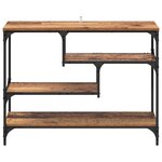 vidaXL Table console Bois ancien 100 x 30 x 75 cm Bois d'ingénierie