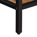 vidaXL Table console 70x35x70 cm bois de manguier massif brut