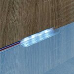 vidaXL Bande LED 12 Pièces Noir et Multicolore 1745 mm