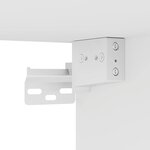vidaXL Tables de chevet murales 2 Pièces blanc 45x26x28 5 cm