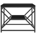 vidaXL Table basse Chêne noir 51 x 50 x 40 cm
