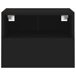 vidaXL Meubles TV muraux 2 Pièces noir 40x30x30 cm bois d'ingénierie