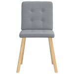 vidaXL Chaises à manger lot de 4 gris clair tissu