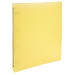 Classeur 4 Anneaux 30 Mm Polypropylène Chromaline Pastel - A4 Maxi - Jaune - X 15 - Exacompta