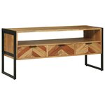 vidaXL Meuble TV 100x35x50 cm Bois massif d'acacia