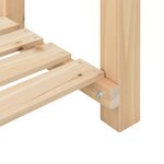 Jardinière vidaXL avec étagère 45x45x76 cm en bois massif de sapin