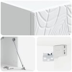 vidaXL Meuble TV mural 98 x 41 x 30 cm Blanc Bois d'ingénierie
