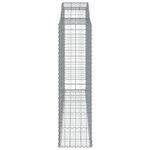 vidaXL Paniers à gabions arqués 10 Pièces 300x50x180/200 cm fer galvanisé