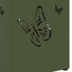 vidaXL Porte-parapluie Olive 15 5 x 15 5 x 49 cm Métal