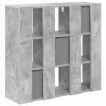 vidaXL Buffet Gris béton 73 5 x 24 x 69 5 cm