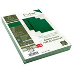 Paquet De 100 Couvertures Grain Cuir Pour Reliure A4 - Vert Foncé - Clairefontaine