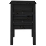 vidaXL Tables de chevet 2 Pièces Noir 40x35x61 5 cm Bois de pin massif