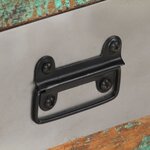 vidaXL Table basse avec 3 tiroirs Bois de récupération 100x50x35 cm